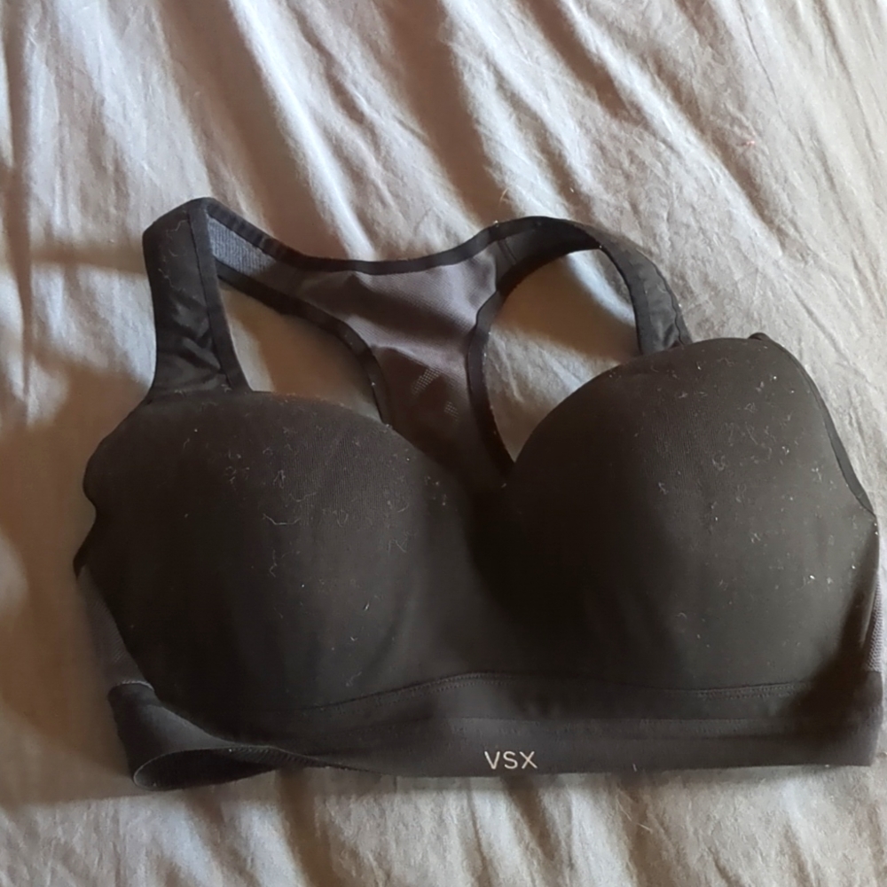 34DD VSX Incredible Max High Impact Sports Bra- in Black and Grey